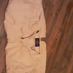 Mens light tan khaki shorts